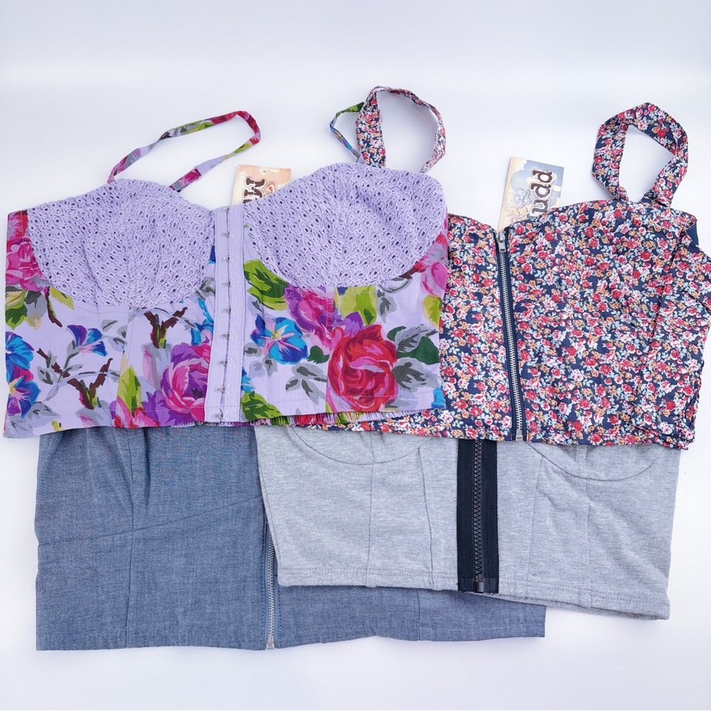 Mudd Corset Bra Top Bralette Bundle of 4 All Brand New